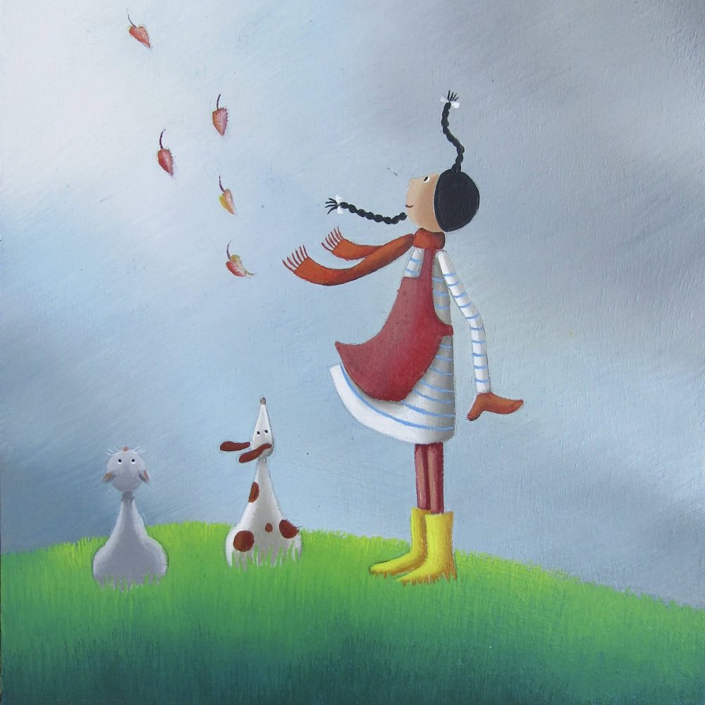 Éline au vent, illustration de Nolwenn Languille