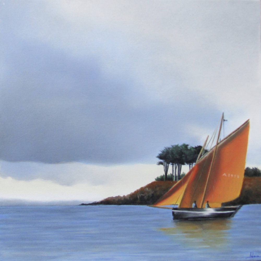 Huile sur toile signée par Nolwenn Languille