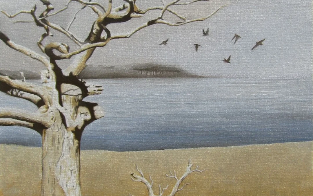 Arbre solitaire et envol – Horizon silencieux (#29)
