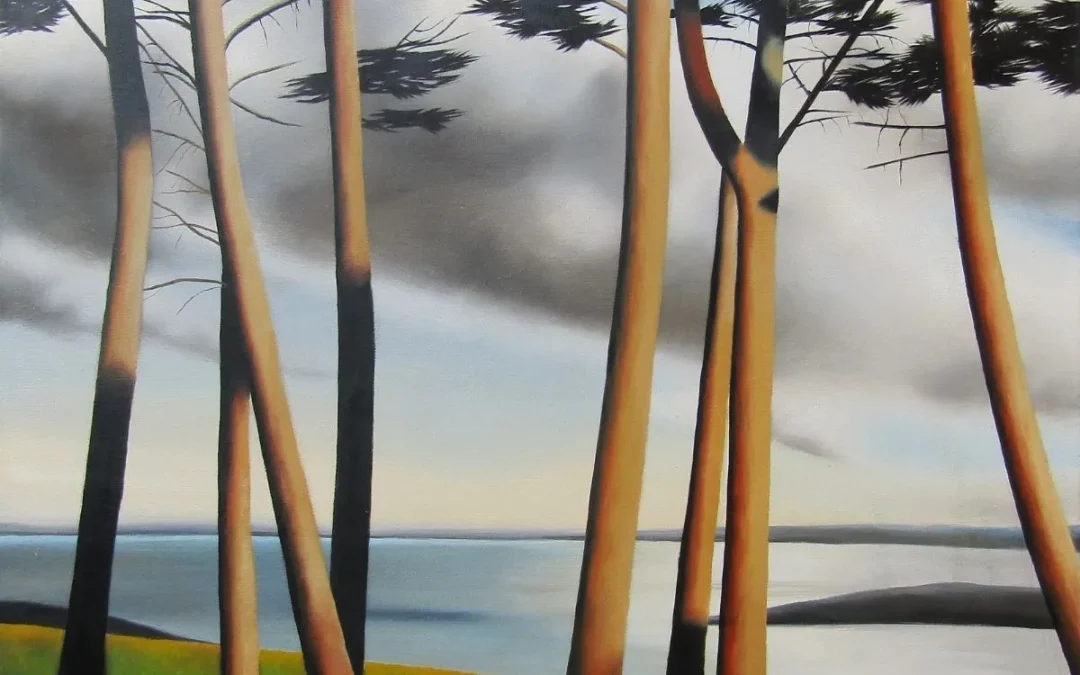 Pins élancés en lumière – Bord de mer (#21)