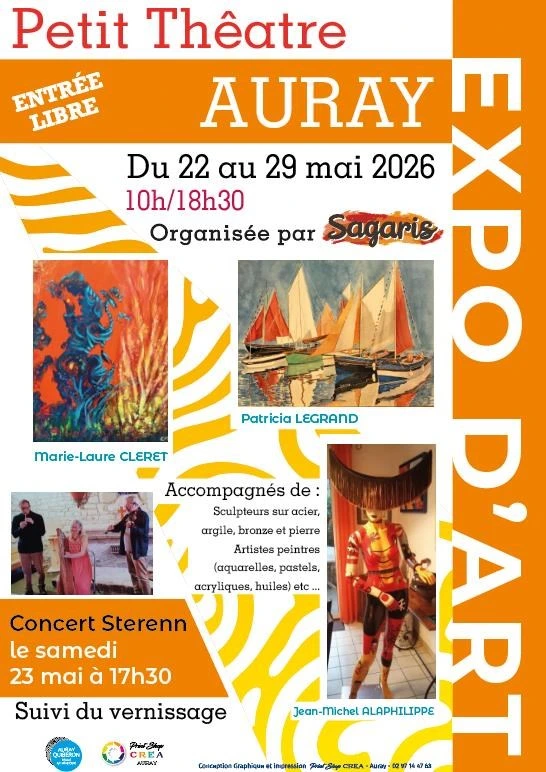Affiche exposition d'art Sagaris