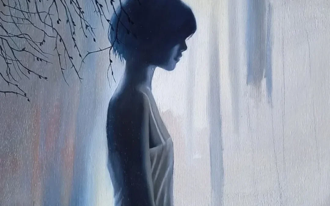 « La silencieuse » : ma dernière réalisation – huile sur bois